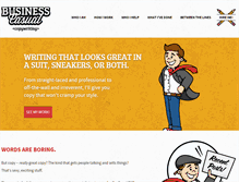Tablet Screenshot of businesscasualcopywriting.com